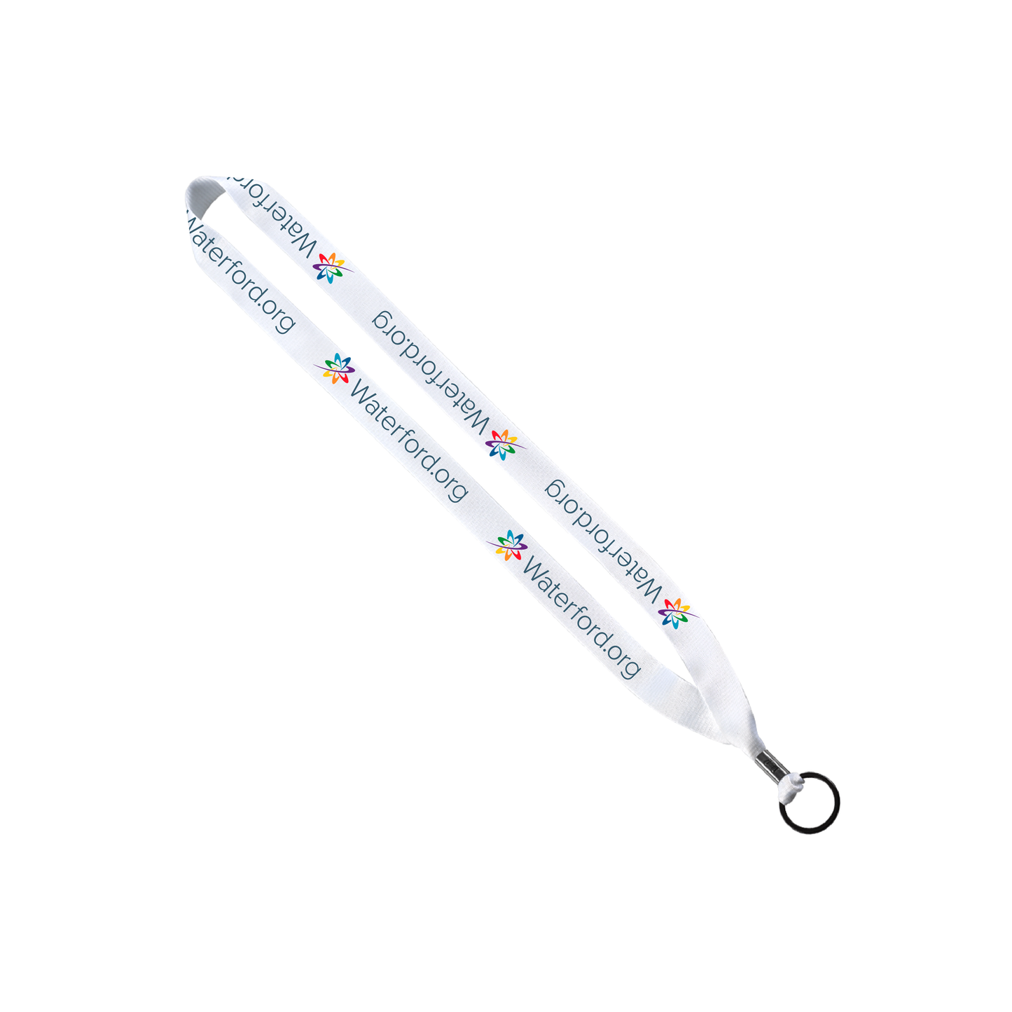 3/4" Dye-Sublimated Lanyard with Metal Crimp and Bulldog Clip - In Stock