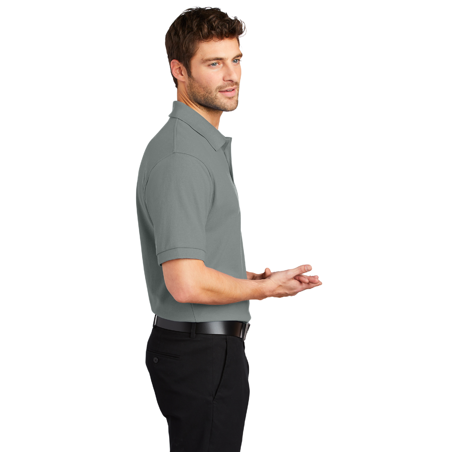 Port Authority® Silk Touch™ Cool Grey Polo