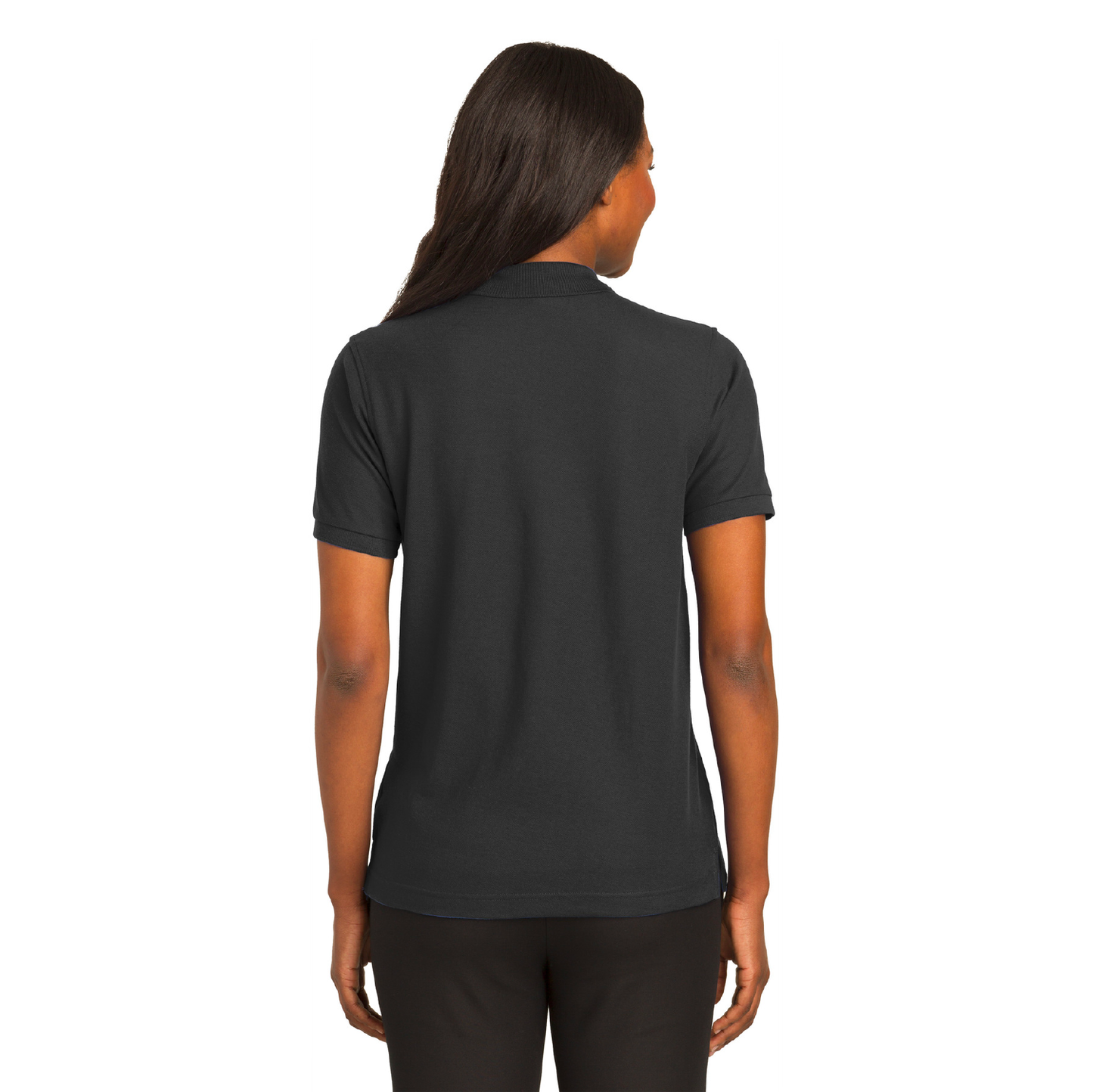 Port Authority® Ladies Silk Touch™ Black Polo