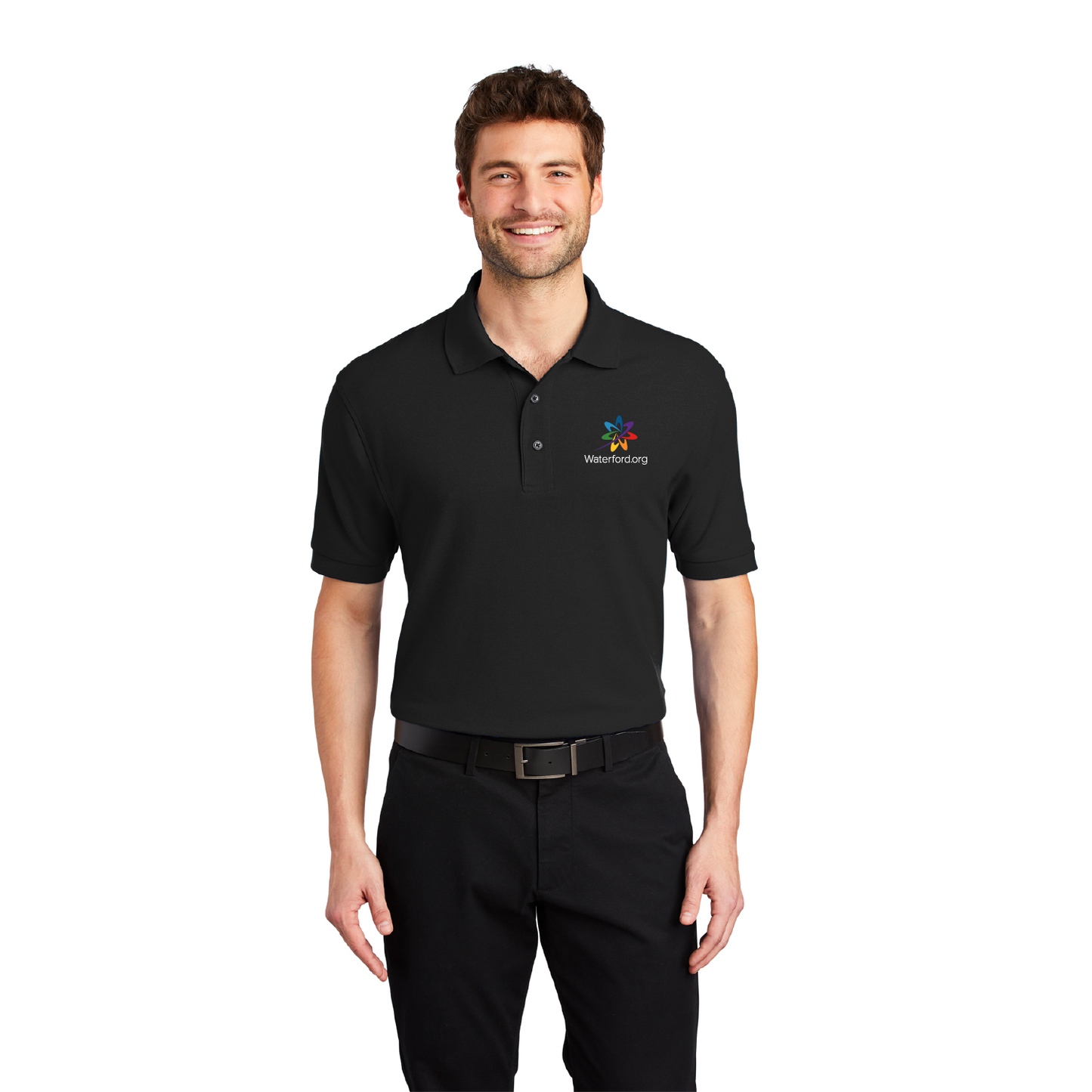 Port Authority® Silk Touch™ Black Polo