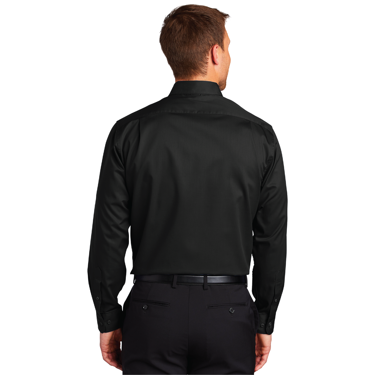 Port Authority® SuperPro™ Twill Black Shirt