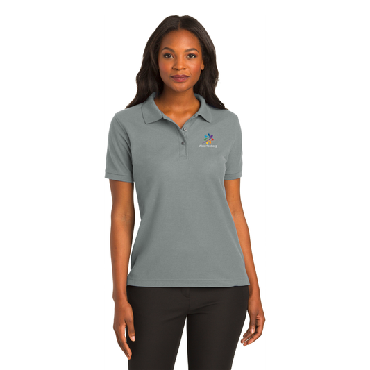 Port Authority® Ladies Silk Touch™ Cool Grey Polo