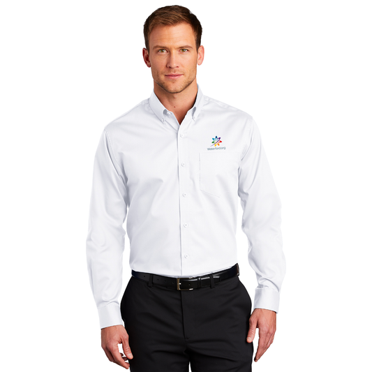 Port Authority® SuperPro™ Twill White Shirt