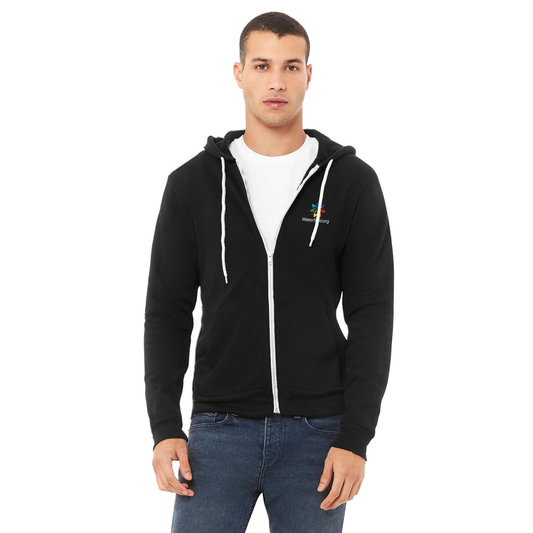 Unisex Sponge Fleece Full-Zip Hooded Sweatshirt