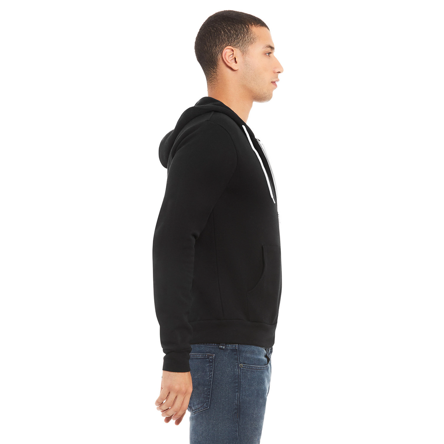 Unisex Sponge Fleece Full-Zip Hooded Sweatshirt