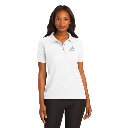 Port Authority® Ladies Silk Touch™ White Polo